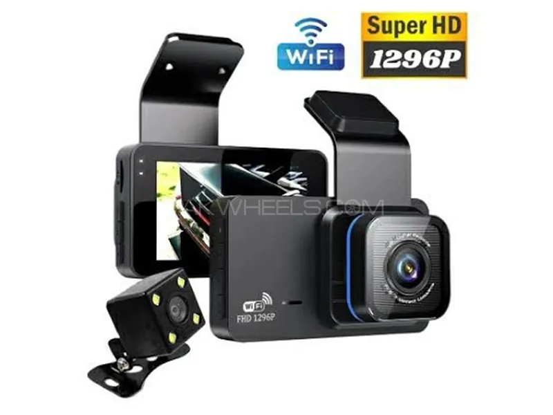 Full HD Dual Camera Dash Cam – Blackbox DVR for Complete Road Safety Image-1