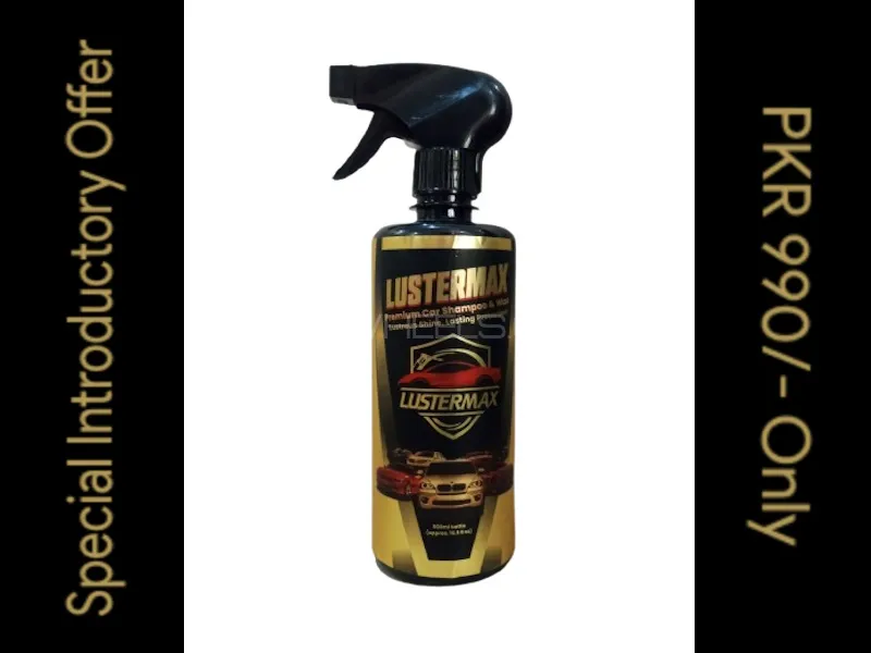 Lustermax Premium Car Shampoo + Wax Image-1