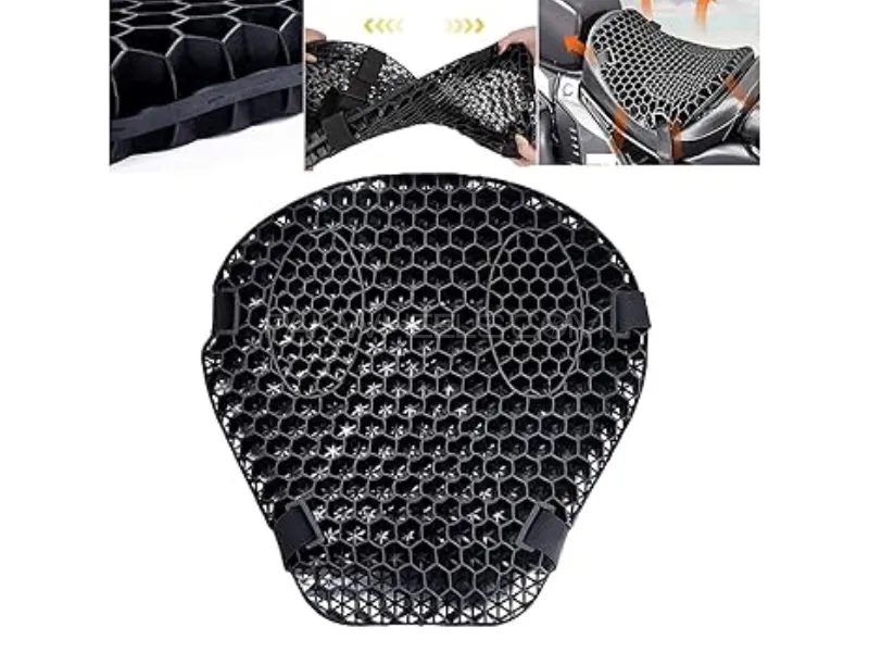 Universal Motorcycle Honeycomb Gel Seat Cushion Image-1