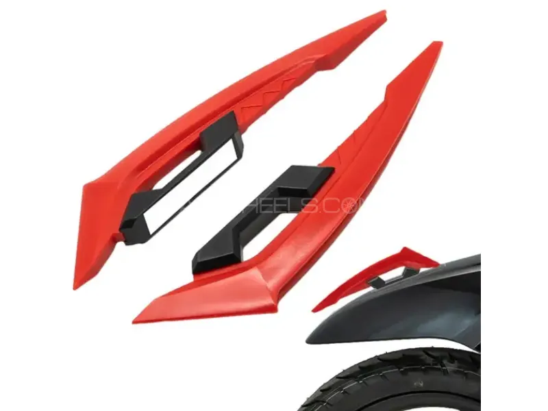 Motorcycle Front Fairing Winglets – 1 Pair Universal Side Spoilers (Random Color) Image-1
