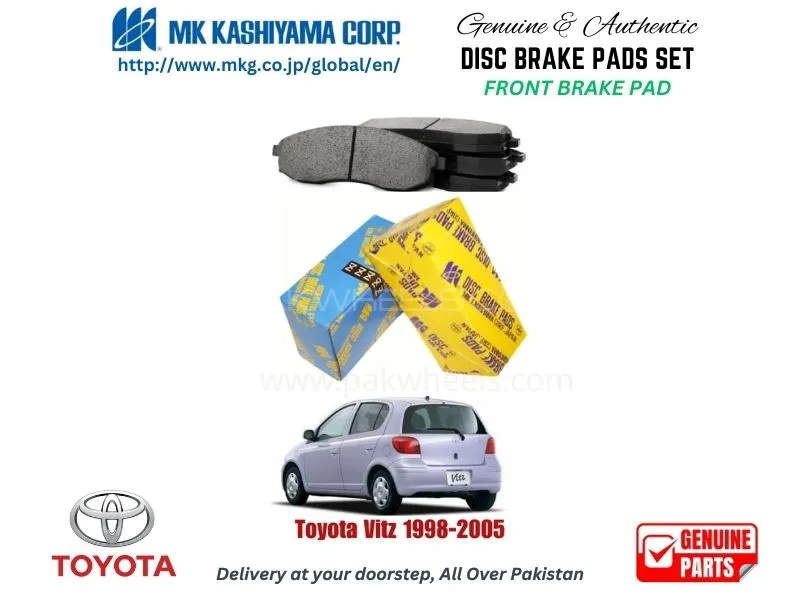 Toyota Vitz 1998-2005 FRONT BRAKE PADS MK JAPAN Image-1