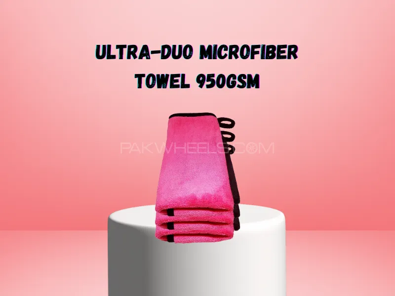 Ultra-Duo Microfiber Towel 950GSM – Pack of 3 (Dual-Sided Premium Detailing Towels) Image-1