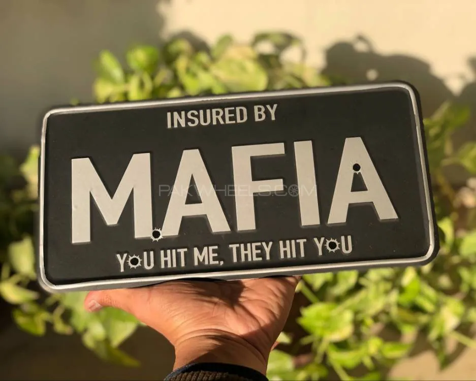 Customised MAFIA  Metal License Plate Image-1