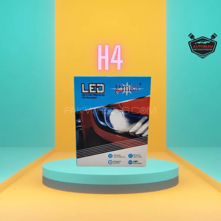 GMKA 150W LED Headlight Bulbs - H4 Image-1