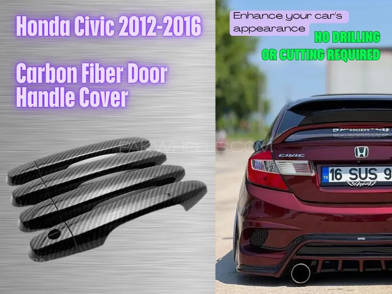 Honda Civic 2012-2016 Door Handle Covers  Image-1