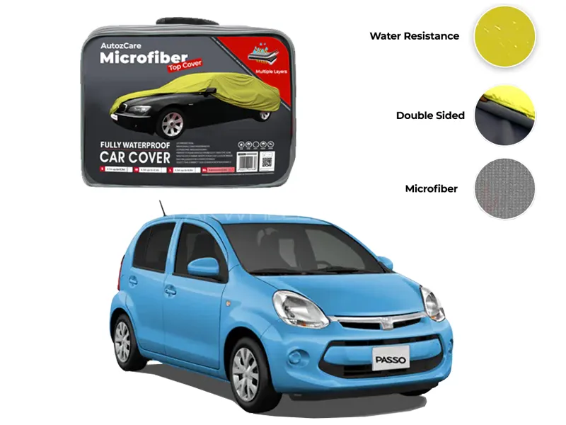Toyota Passo Microfiber Car Top Cover - Model 2011-2016 Image-1