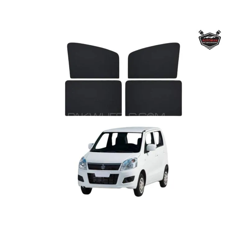 "Custom Fit Sun Shade for Suzuki WagonR Windshield – Anti-Heat & Glare Reduction" Image-1