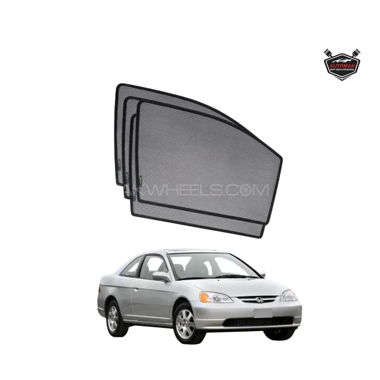 "Honda Civic 2001 2005 Sun Shade – Foldable UV Blocking Car Windshield Protector" Image-1