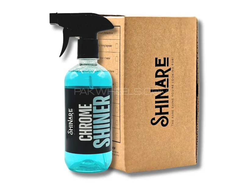 Shinare Chrome Shiner Monogram Logo Cleaner with Kit 500ml Image-1