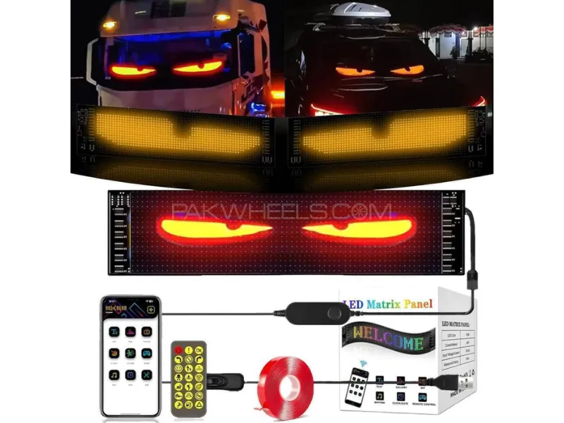 LED Flexible Display Matrix Panel for Car Advertising – Full Color, High Definition Scrolling Screen Image-1