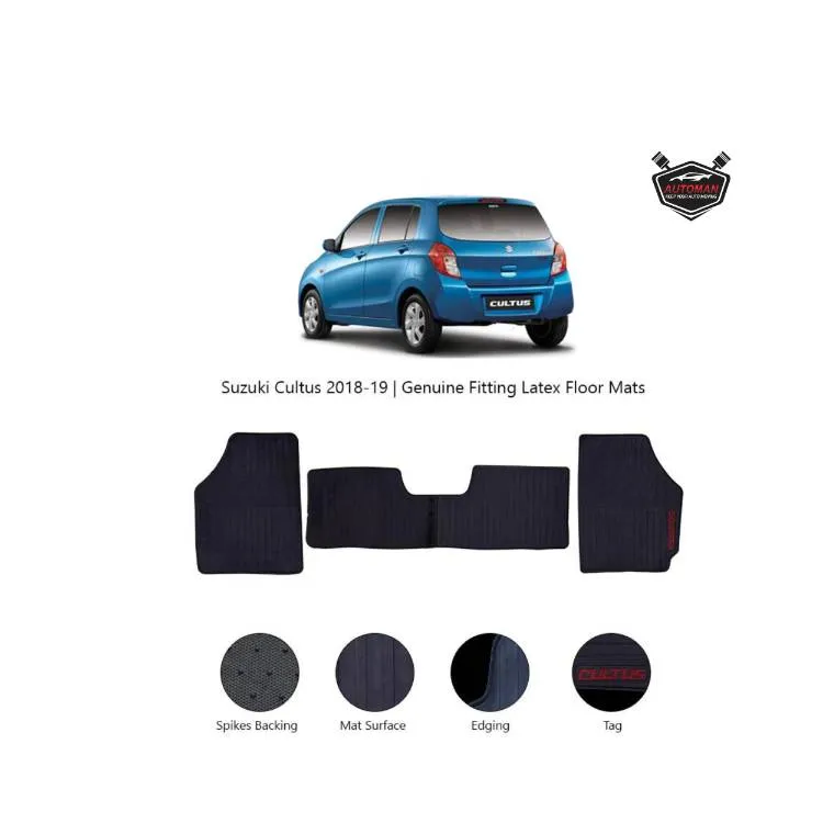 "Premium Latex Rubber Car Floor Mats for Suzuki Cultus (2017-Present) – Custom Fit, Durable & Easy t Image-1