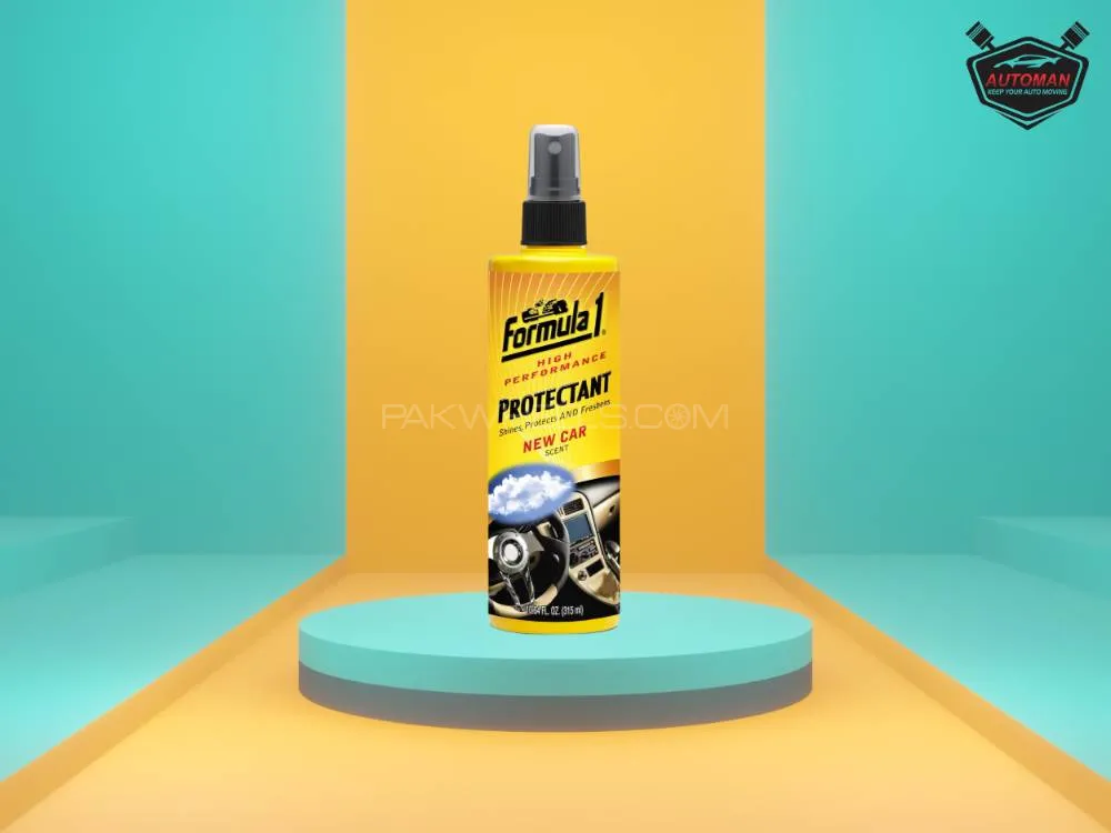 Formula 1 High-Gloss Dashboard Protectant – 295 ml | UV Protection & Anti-Dust Finish Image-1