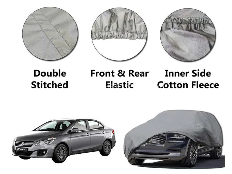 Suzuki Ciaz 2017-2020 PVC Cotton Double Stitched Car Top Cover Image-1