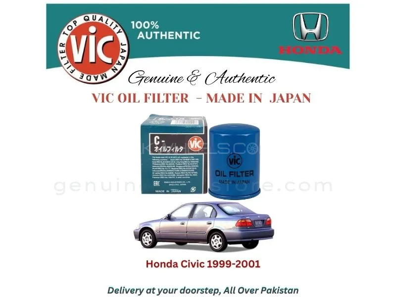 Honda Civic 1999-2001 VIC OIL FILTER - MADE IN JAPAN Image-1