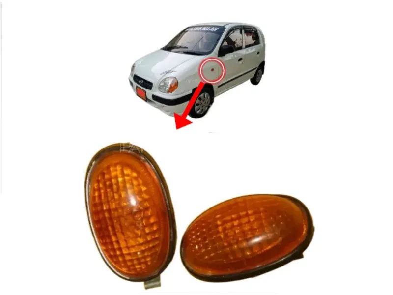Hyundai Santro 2003-2014 Fender Lights | Indicator Light | 2 Pcs Image-1