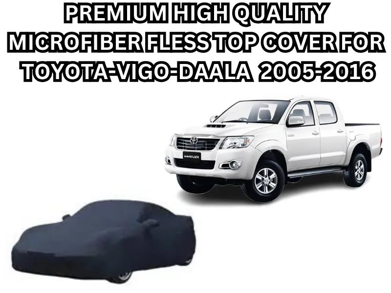Premium High Quality Waterproof Dust Proof Microfiber Fleece Top Cover For Toyota Vigo  2005-2016 Image-1