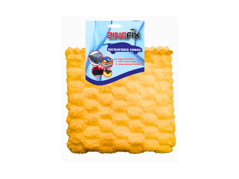 Zingfix HoneyWeave Ultra Plush Edgeless Microfiber Towel Image-1