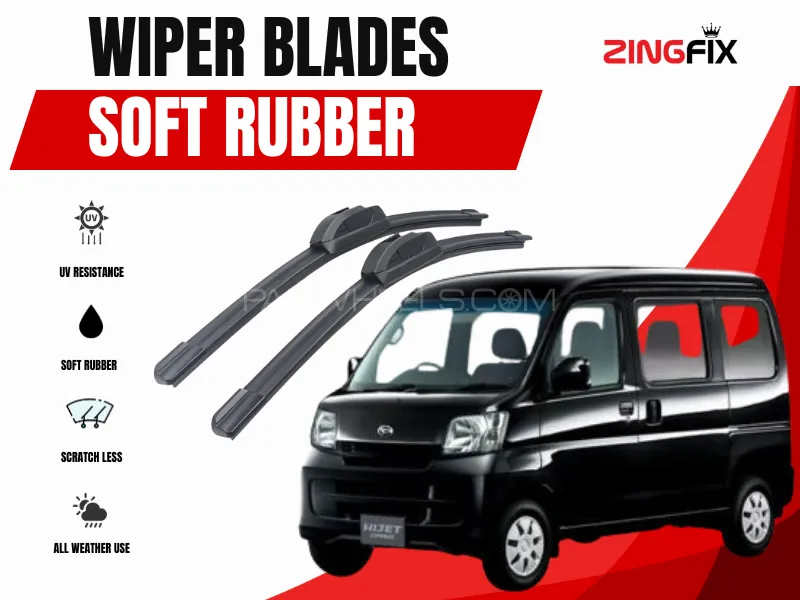 Zingfix Soft Rubber Wiper Blade for Daihatsu Hijet (2008-2022) Image-1