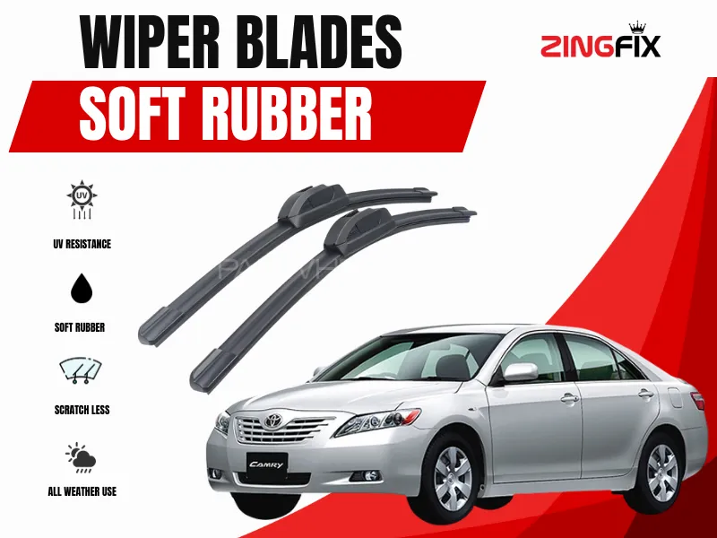 Zingfix Soft Rubber Wiper Blade for Toyota Camry (2011-2024) Image-1