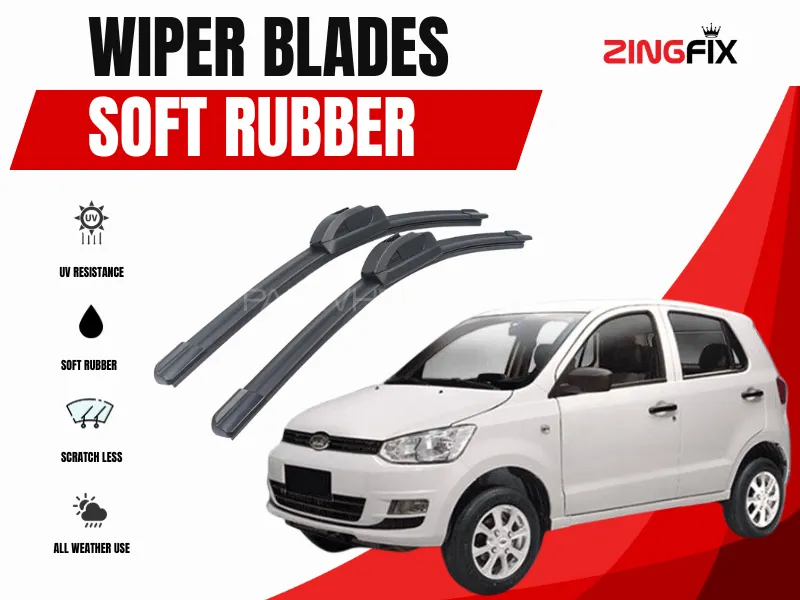 Zingfix Soft Rubber Wiper Blade for United Bravo (2018-2022) Image-1