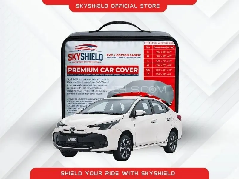 Car Covers PVC and Non-Woven Fabric - Toyota New Yaris Top Cover Car Care Image-1