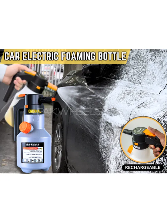 Car Electric  Foaming  Bottle - Car Pressure Washer-Car Wash Bottle - Car Cleaning - Car Detailing. Image-1
