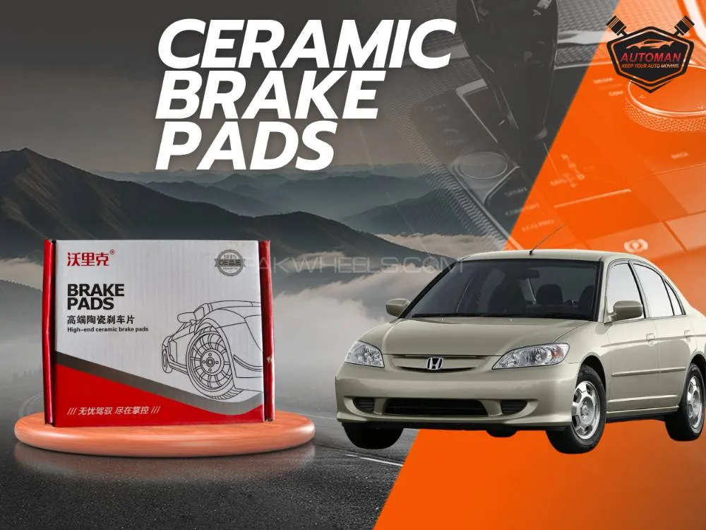 Premium Front Ceramic Brake Pads for Honda Civic 2001-2005 – Hi-Track Performance Image-1
