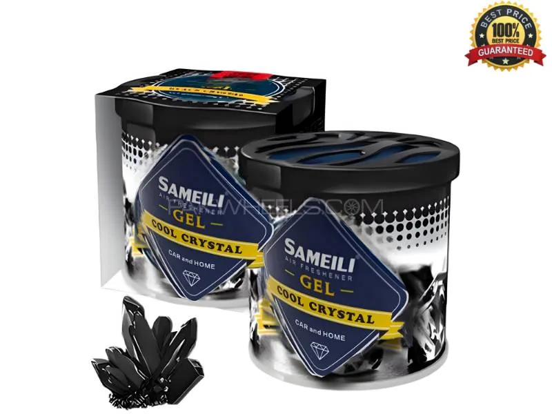 Black Cool Crystal Car Air Freshner 140gm - Cool Crystal. Image-1
