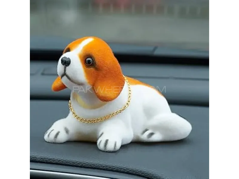 Shaking Head Lucky Dog – Cute Dashboard Bobble Toy Image-1