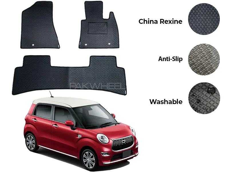 Daihatsu Cast China Rexine Floor Mat 3PCS - Model 2015-2025 Image-1