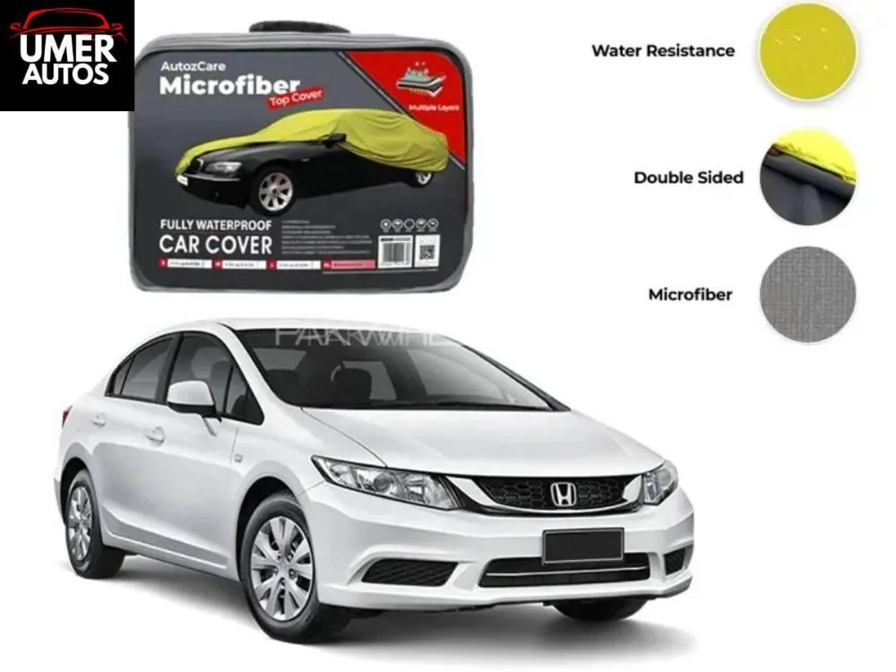 Honda Civic Microfiber Car Top Cover - Model 2013-2016 Image-1