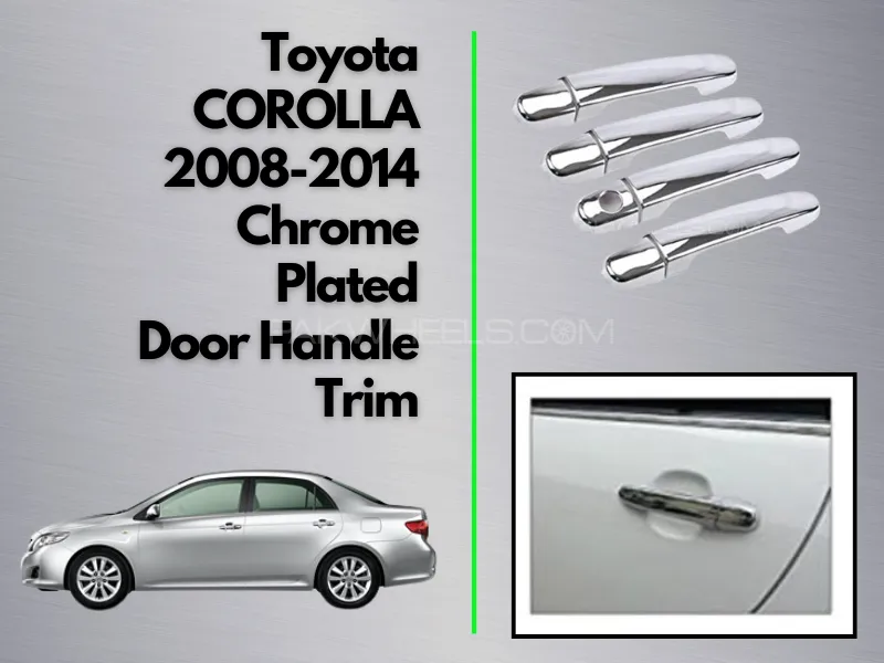 Toyota Corolla 2008-2014 Door Handle - Chrome Image-1