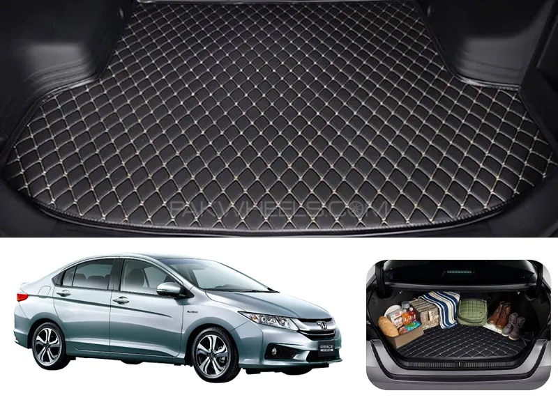 Honda Grace Hybrid 7D Custom Car Trunk Mat - Model 2014-2020 Image-1