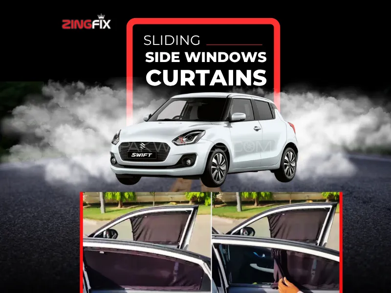 Zingfix Sliding Side Window Curtains for Suzuki Swift (2022-2025) – UV Protection & Privacy Shades Image-1