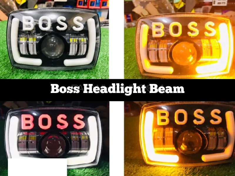 Premium Quality Boss Headlight Beam Upgraded Headlight with DRL / Turn Signal Moto Led Headlamp for Image-1