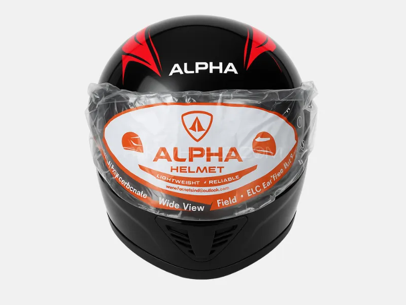 Alpha Full-Face Motorcycle Helmet (Random Colors) Image-1