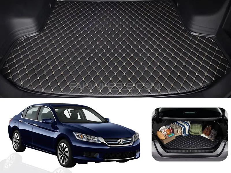 Honda Accord 7D Custom Car Trunk Mat - Model 2013-2018  Image-1