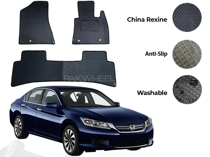 Honda Accord China Rexine Floor Mat 3PCS - Model 2013-2018 Image-1