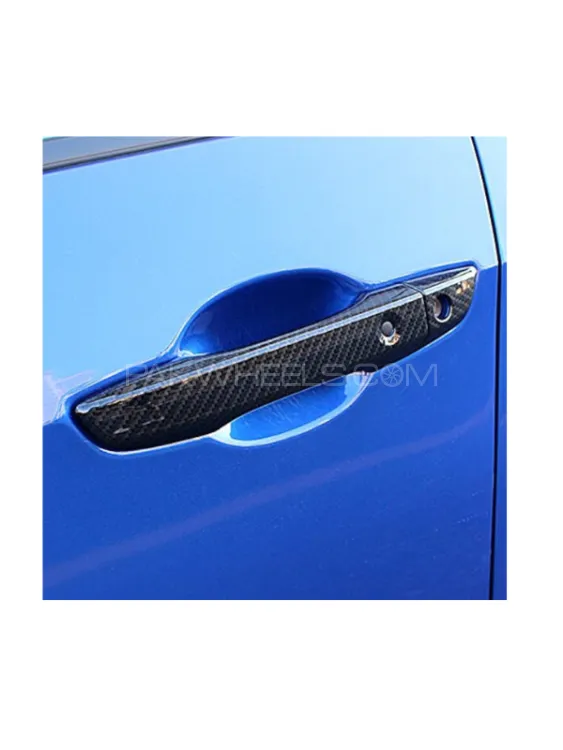 Honda Civic 2016-2021  Carbon Fiber Door Handle Cover Image-1