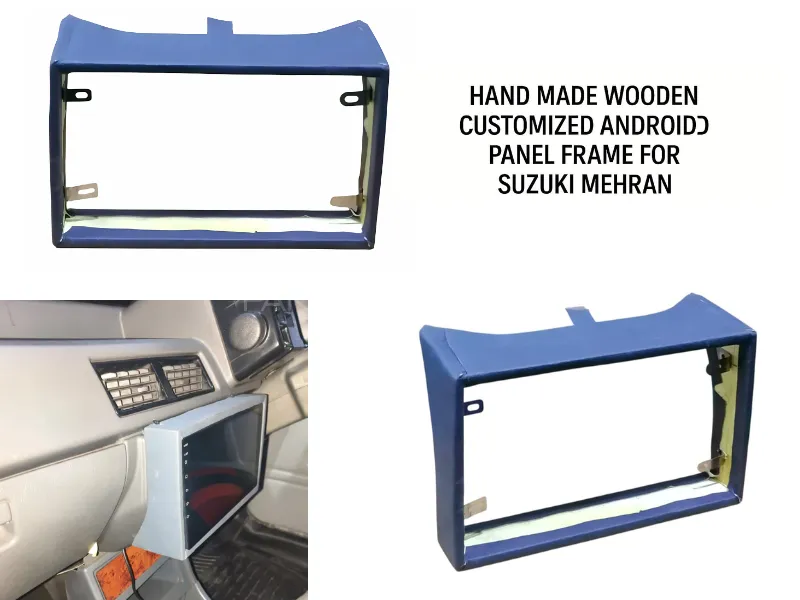 Suzuki Mehran Customized Hand Made Wooden Android Panel Frame Image-1