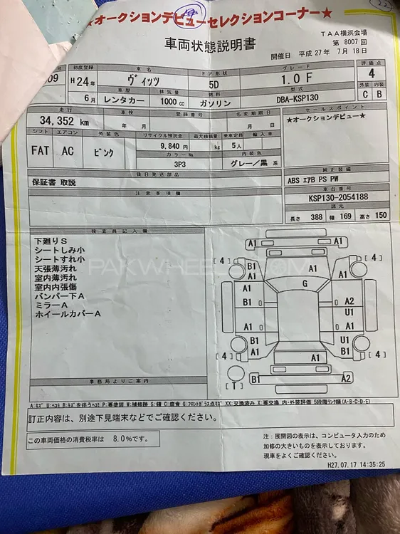 Toyota Vitz 2016 for Sale in Lahore Image-1