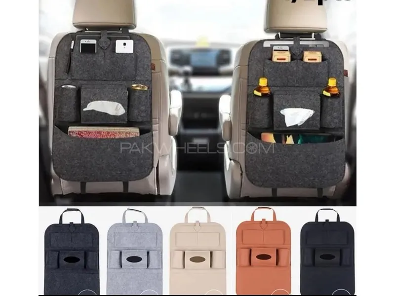 Car Seat Back Multi-Pocket Storage Bag Organizer Holder Accessory Universal’s Image-1