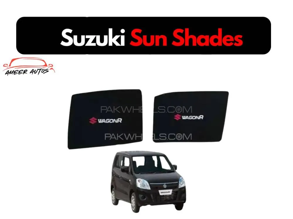 Suzuki Wagon R 2017-2023 Window Sun Shades Set of 4 Pcs, Black Suzuki Wagon R 2017-2023 Image-1