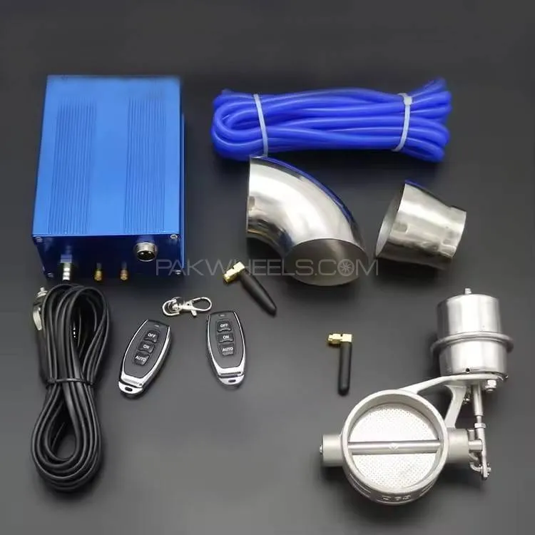 Universal 2.5" 63MM Exhaust Vacuum Valve Cut Off Kit 1 Pc Set Image-1