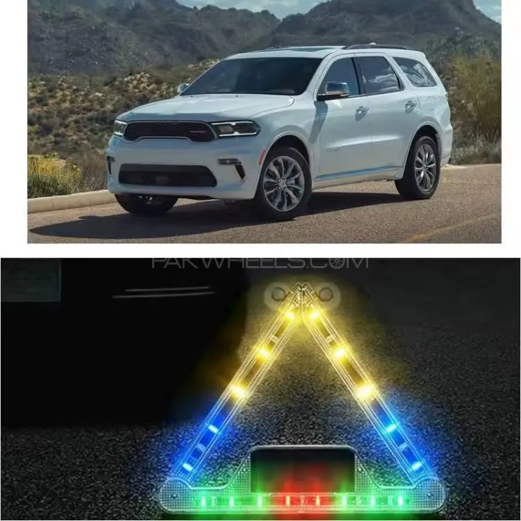 Universal Emergency Lights for Car Solar & USB Rechargeable Remote Control High-Intensity Light Image-1