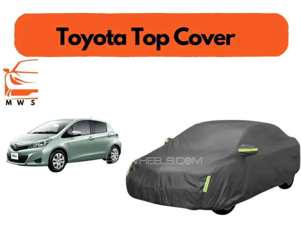 Toyota Vitz 2011-2018 Top Cover | Grey Double Layer Protection | Heatproof & Waterproof Shield Image-1