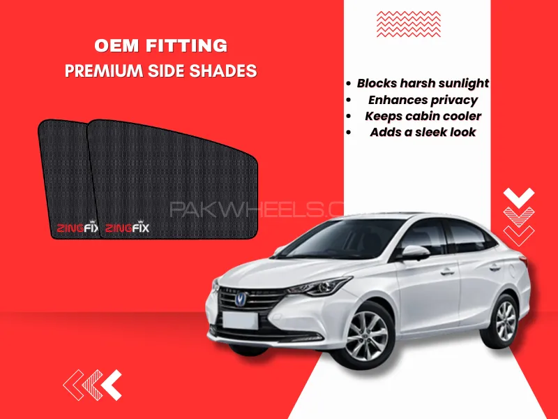 Zingfix Premium Mesh Foldable Side Window Shades for Changan Alsvin – Sun Protection & Privacy Image-1