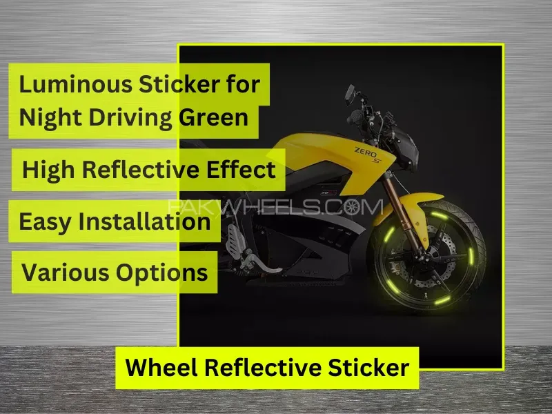 20 Pcs Car Wheel Hub Reflective Sticker Tire Rim Reflective Strips Luminous Sticker for Night Drivin Image-1