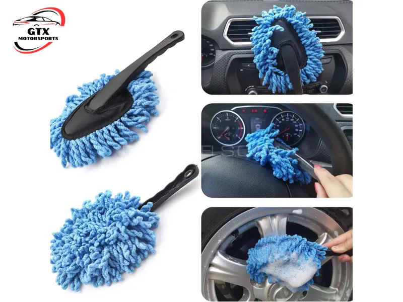 Car Wash Microfiber Cleaning Brush – High Absorption Dust Mop with Soft Bristles Image-1