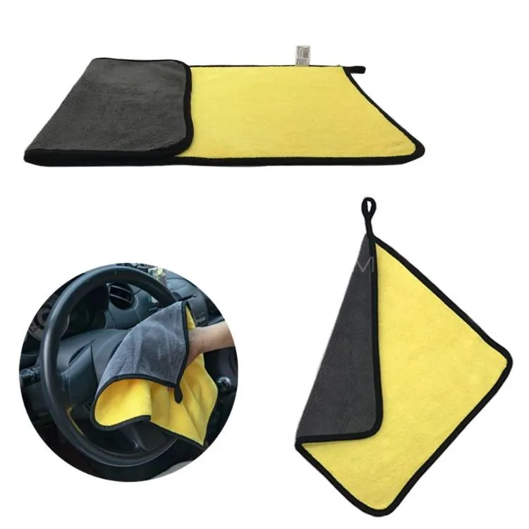 Car Washing Towel Durable Super Thick Polish Microfiber Car Cleaning Cloth 40x30 Cm / 15.7 x 11.7 In Image-1